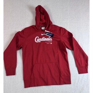 Nike St. Louis Cardinals On Field Hoodie Therma Fit Large Red